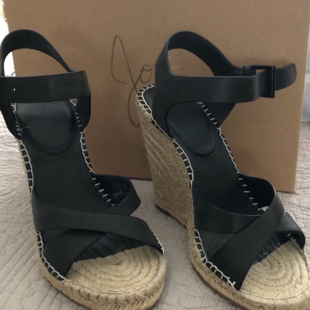 Authentic Joie Espadrille Wedge Sandal -EUC